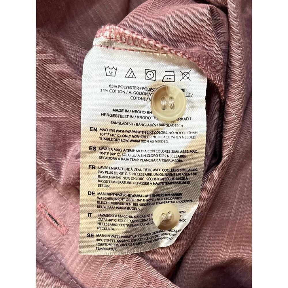 NEW Chef Works Urban Collection Roll Tab Sleeve Chambray Shirt Rose Size Large - Picture 9 of 13